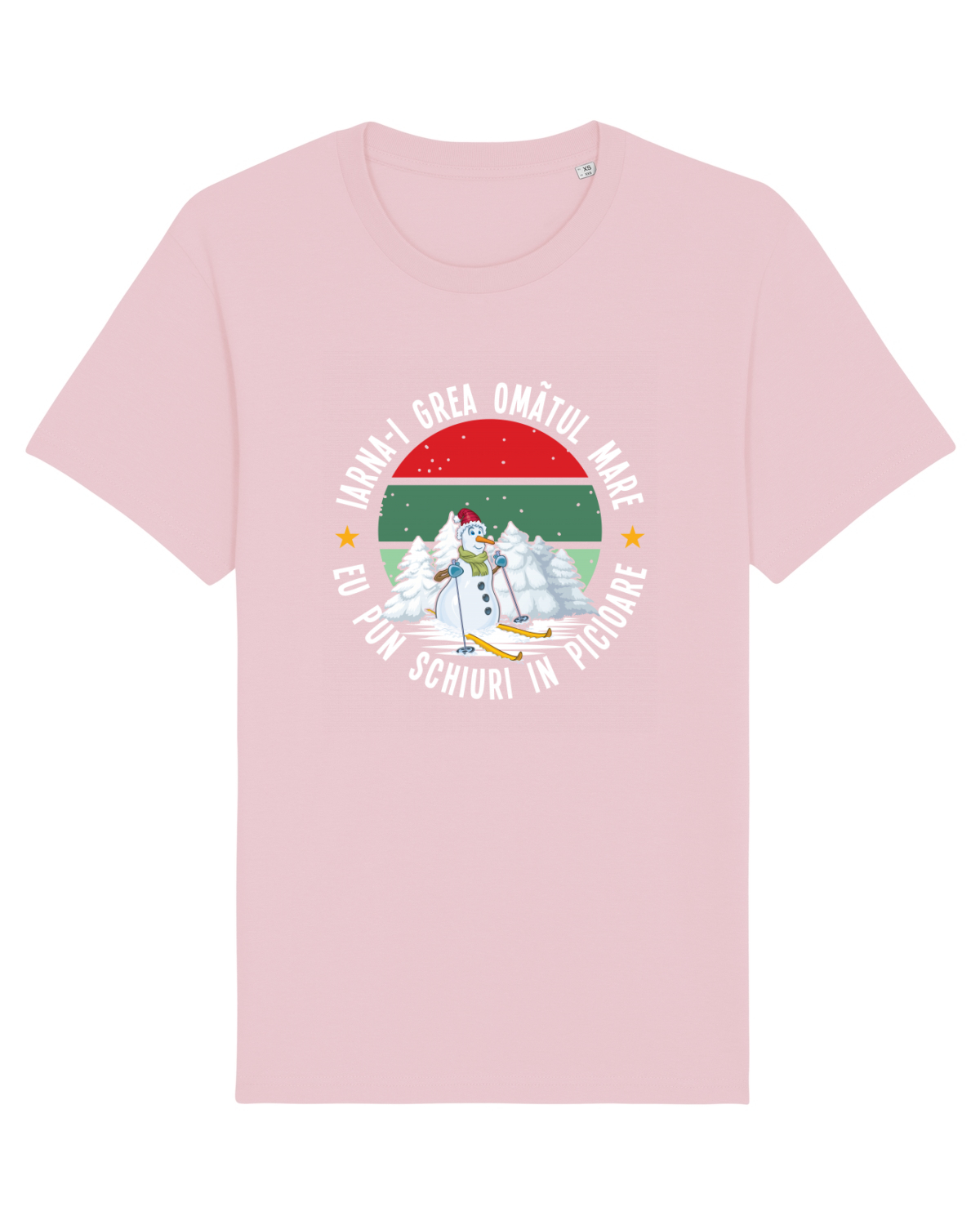 Tricou mânecă scurtă Unisex Rocker Cotton Pink