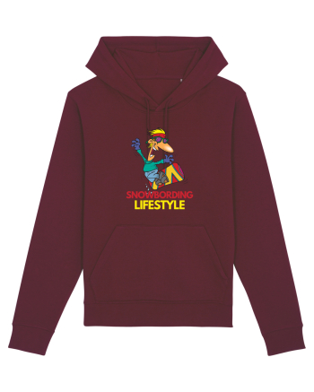 Snowboarding Lifestyle Burgundy