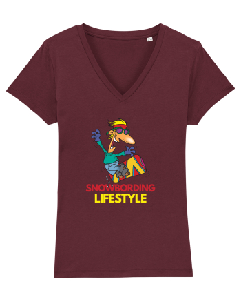 Snowboarding Lifestyle Burgundy