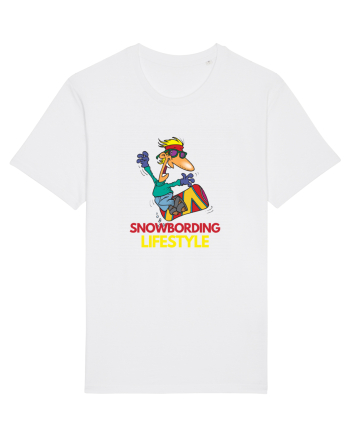 Snowboarding Lifestyle White