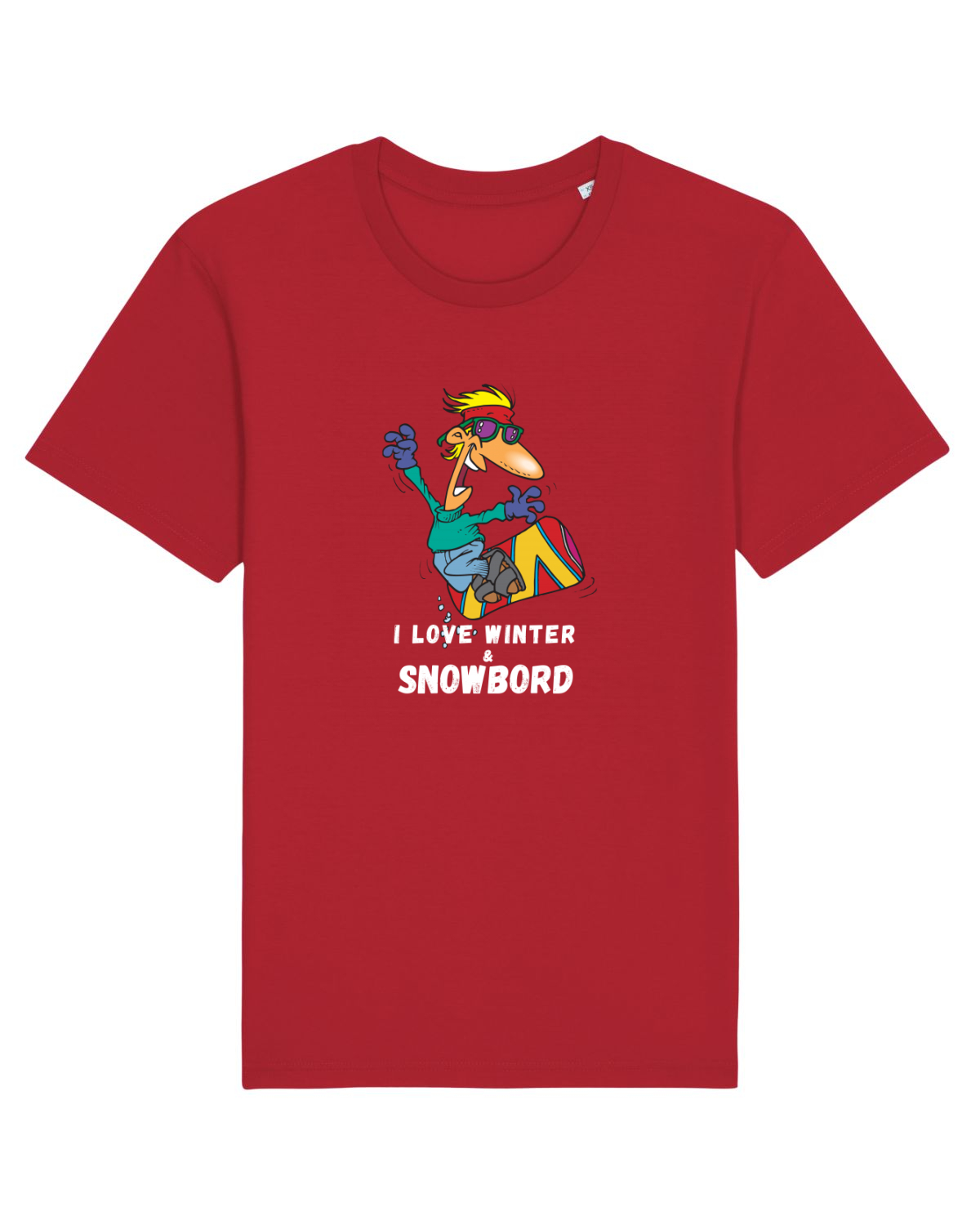 Tricou mânecă scurtă Unisex Rocker Red