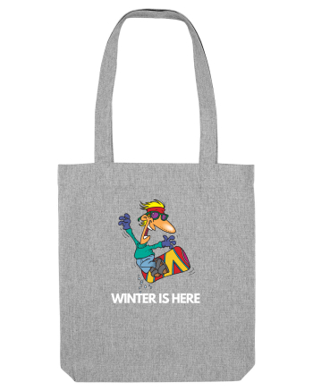 I Love Having Fun Snowboarding In Winter Time Heather Grey