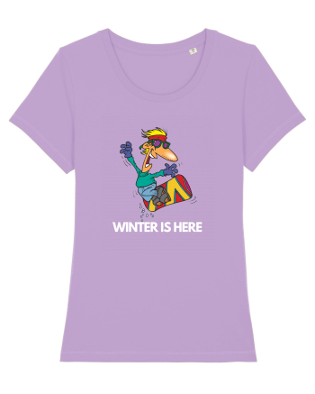 I Love Having Fun Snowboarding In Winter Time Lavender Dawn