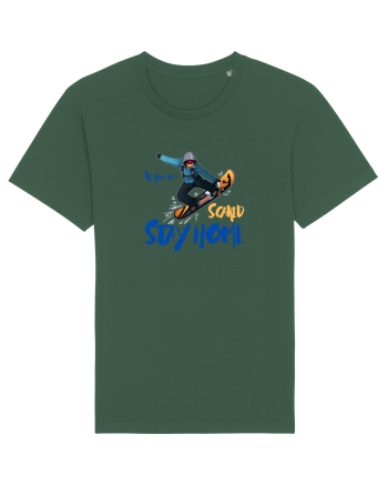 If You're Scared Stay Home! Snowboarding Bottle Green