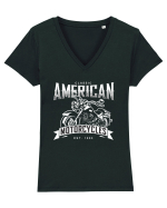 American Motorcycles Tricou mânecă scurtă guler V Damă Evoker