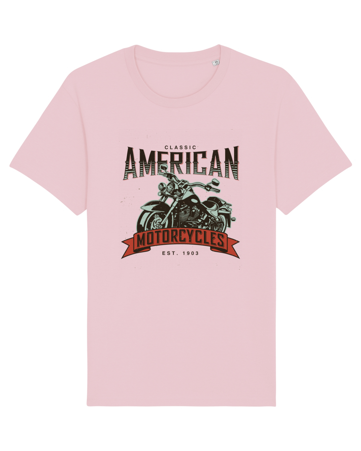 Tricou mânecă scurtă Unisex Rocker Cotton Pink