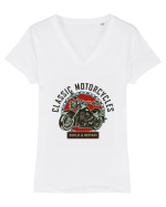 Classic Motorcycles Tricou mânecă scurtă guler V Damă Evoker