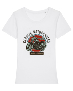 Classic Motorcycles Tricou mânecă scurtă guler larg fitted Damă Expresser