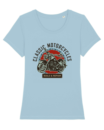 Classic Motorcycles Sky Blue