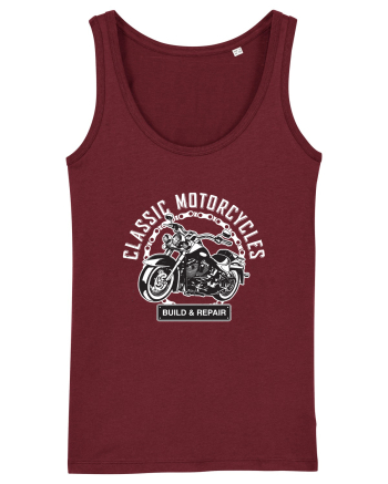Classic Motorcycles Burgundy