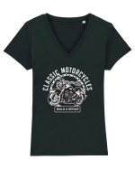 Classic Motorcycles Tricou mânecă scurtă guler V Damă Evoker