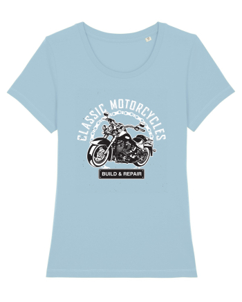 Classic Motorcycles Sky Blue