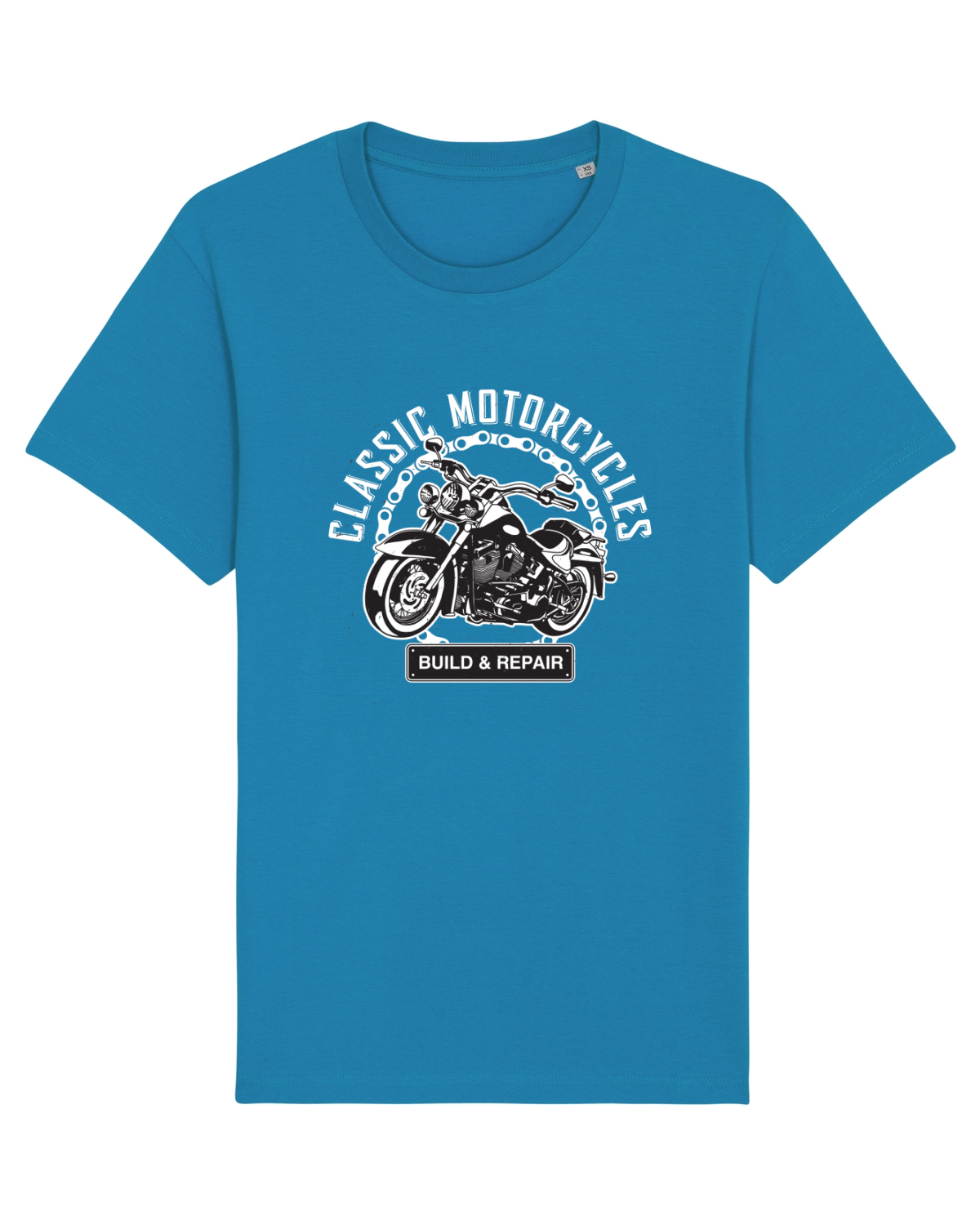 Tricou mânecă scurtă Unisex Rocker Azur