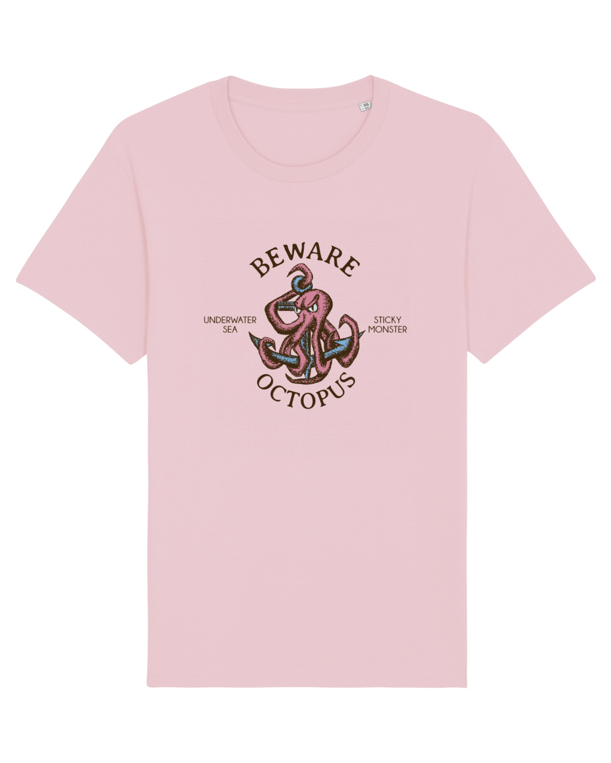 Tricou mânecă scurtă Unisex Rocker Cotton Pink