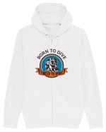 Born To Dive Forced To Work Hanorac cu fermoar Unisex Connector