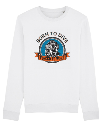 Born To Dive Forced To Work White