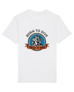 Born To Dive Forced To Work Tricou mânecă scurtă Unisex Rocker