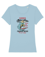Summer Adventure Surfing Tricou mânecă scurtă guler larg fitted Damă Expresser
