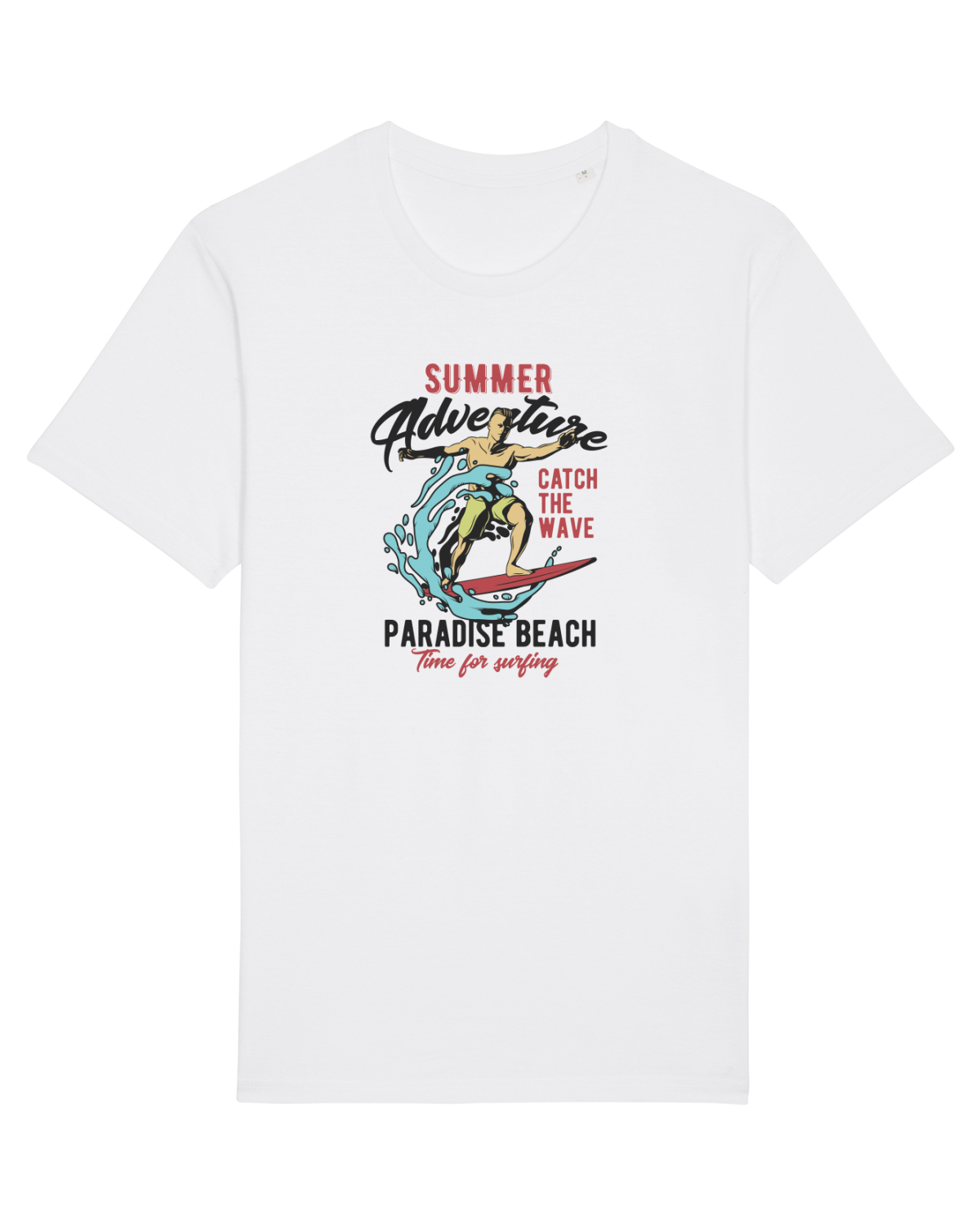 Tricou mânecă scurtă Unisex Rocker White