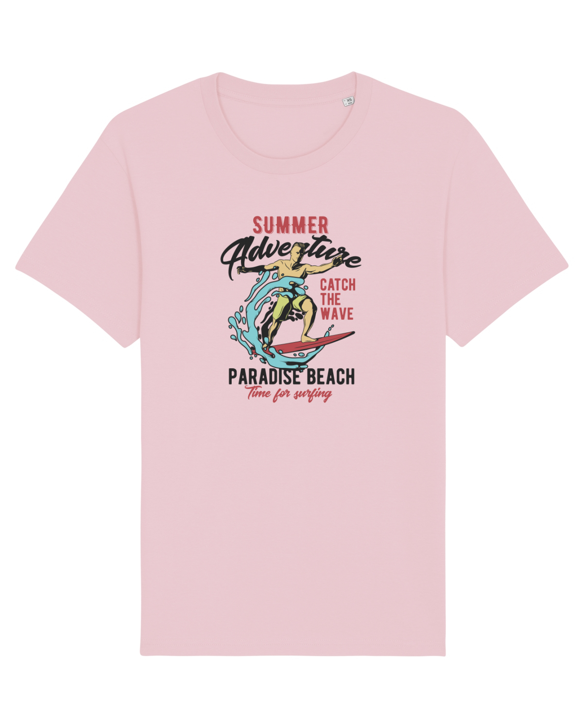 Tricou mânecă scurtă Unisex Rocker Cotton Pink