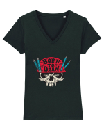 Born To Draw Tricou mânecă scurtă guler V Damă Evoker