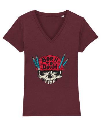 Born To Draw Burgundy