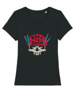 Born To Draw Tricou mânecă scurtă guler larg fitted Damă Expresser
