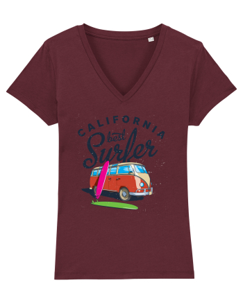 California Best Surfer Burgundy