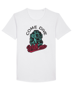 Come Dive With Me Tricou mânecă scurtă guler larg Bărbat Skater