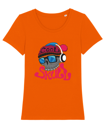 Cool Skull Bright Orange