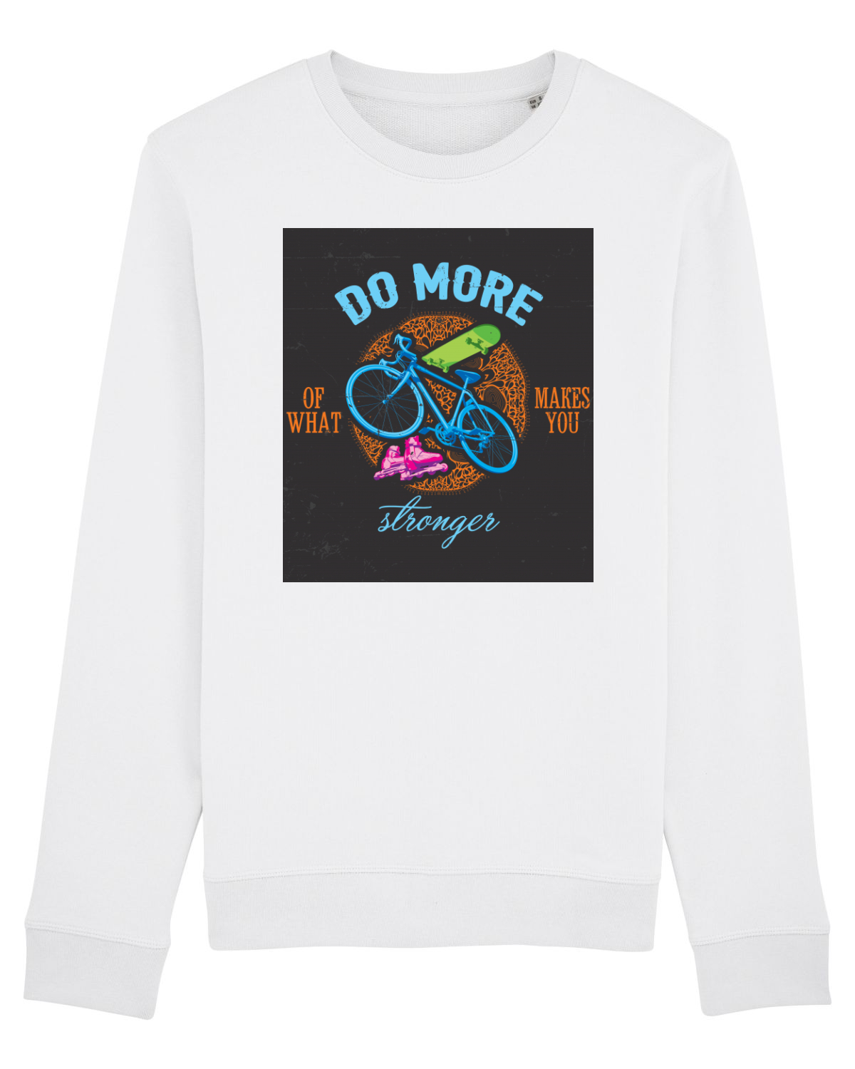 Bluză mânecă lungă Unisex Rise White
