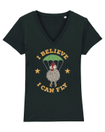 I Believe I Can Fly Tricou mânecă scurtă guler V Damă Evoker