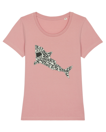 If You See A Shark Don't Panic Canyon Pink