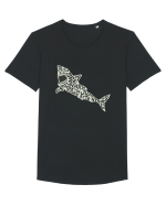 If You See A Shark Don't Panic Tricou mânecă scurtă guler larg Bărbat Skater