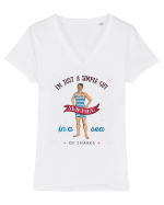 I'm Just A Simple Guy Tricou mânecă scurtă guler V Damă Evoker