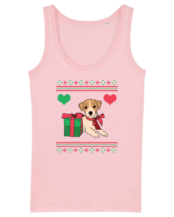 În stil ugly sweater - Cadou cu catel dragut Cotton Pink
