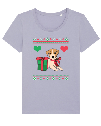 În stil ugly sweater - Cadou cu catel dragut Lavender