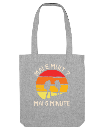 Mai e mult, mai 5 minute - retro sunset Heather Grey