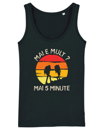 Mai e mult, mai 5 minute - retro sunset Black