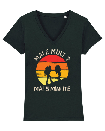 Mai e mult, mai 5 minute - retro sunset Black