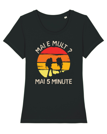 Mai e mult, mai 5 minute - retro sunset Black
