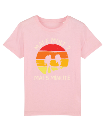 Mai e mult, mai 5 minute - retro sunset Cotton Pink