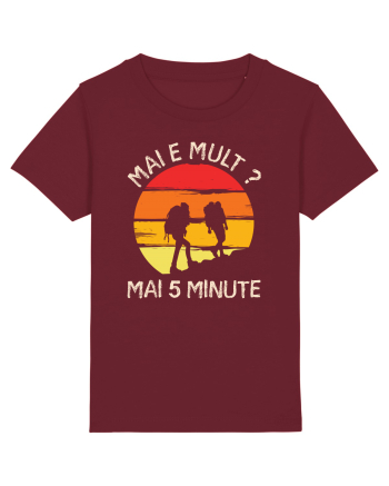 Mai e mult, mai 5 minute - retro sunset Burgundy