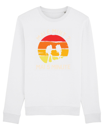Mai e mult, mai 5 minute - retro sunset White