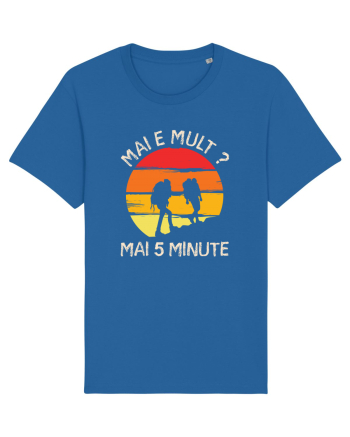 Mai e mult, mai 5 minute - retro sunset Royal Blue