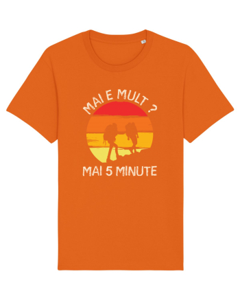 Mai e mult, mai 5 minute - retro sunset Bright Orange
