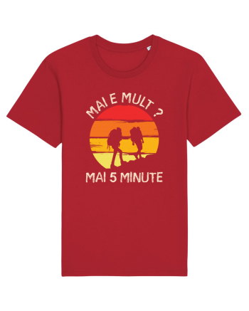 Mai e mult, mai 5 minute - retro sunset Red
