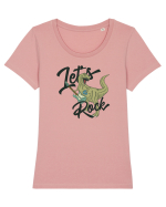 Let's Rock Trex Tricou mânecă scurtă guler larg fitted Damă Expresser