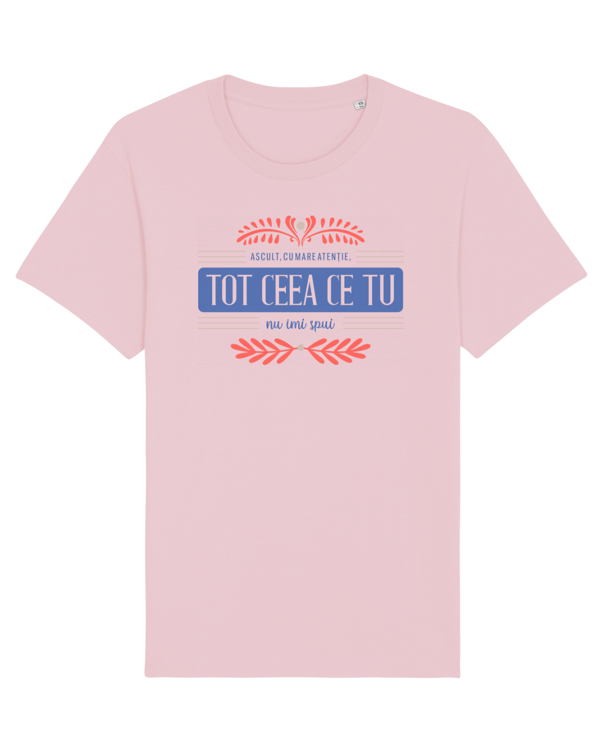 Tricou mânecă scurtă Unisex Rocker Cotton Pink