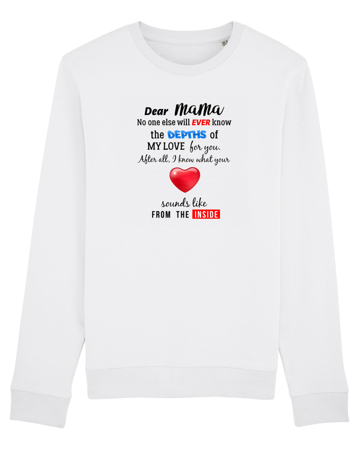 Bluză mânecă lungă Unisex Rise White